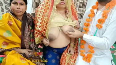 सुहागरात पे मिली दुल्हन के साथ सास की चुत