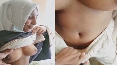 मुस्लिम गर्लफ्रेंड के बूब्स दबा के चुत में ऊँगली